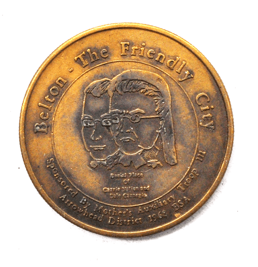 1972 Belton Missouri Centennial Friendly Carrie Nation Dale Carnegie 39mm