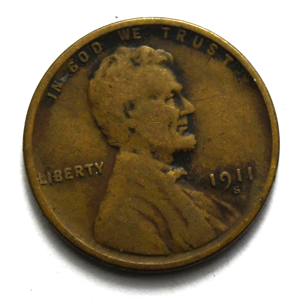 1911 S 1c Lincoln Wheat Cent San Francisco Penny Rare