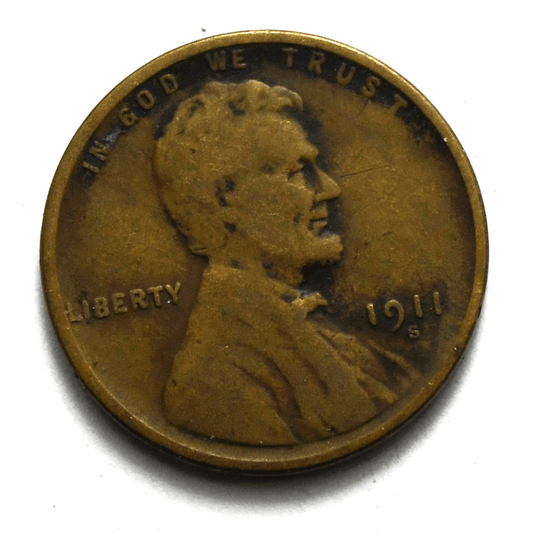 1911 S 1c Lincoln Wheat Cent San Francisco Penny Rare