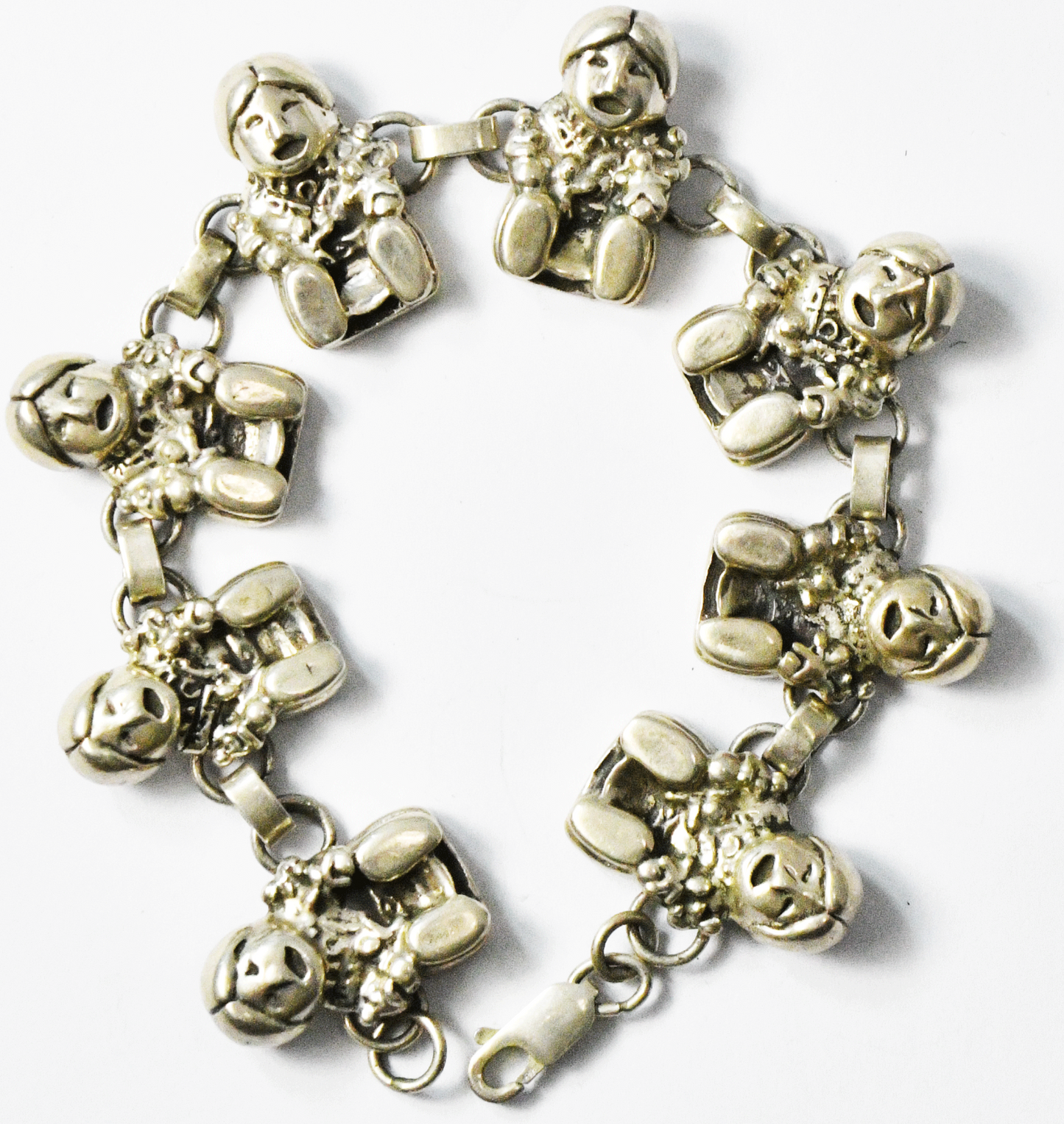 Sterling Silver Carol Felley Storyteller Chain Link 21mm 7-3/4" Bracelet