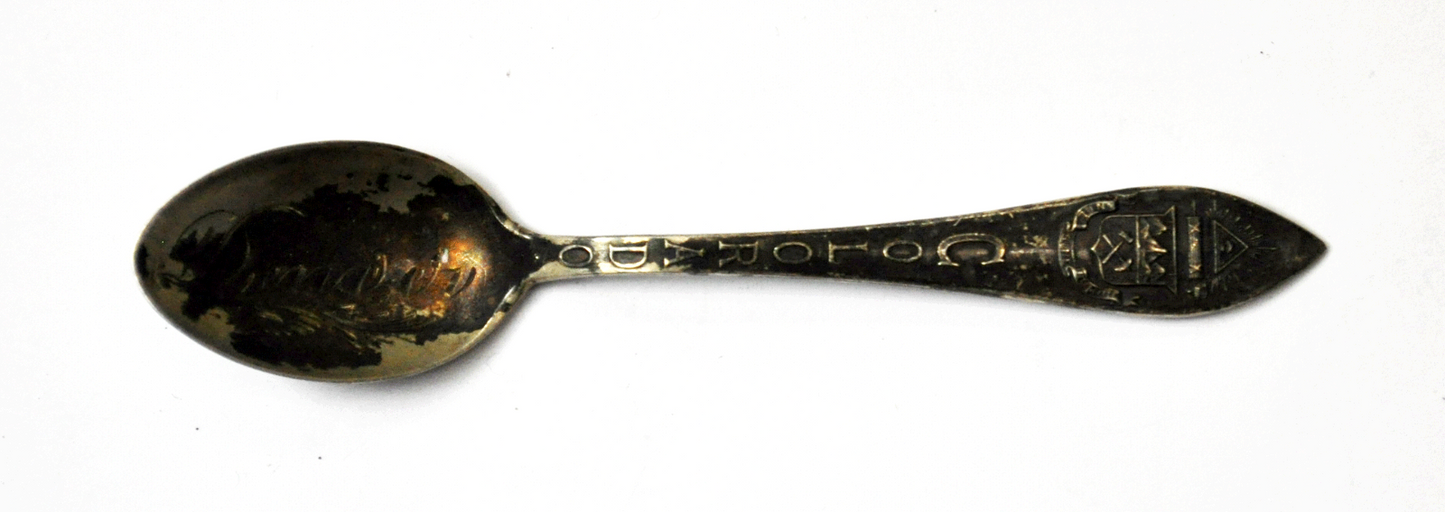 Antique HH Tammen Curio Colorado Seal Souvenir Demitasse Spoon 3.75" Denver