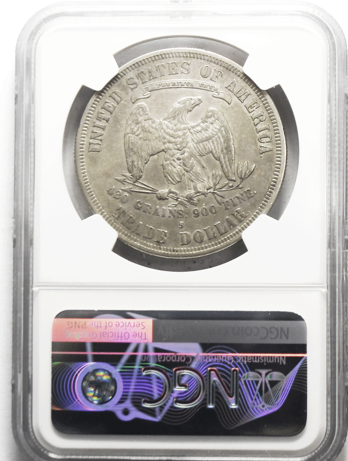 1877 S $1 US Trade One Dollar NGC AU Details San Francisco