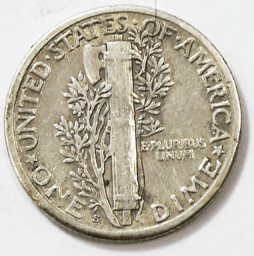 1925 S 10c Mercury Silver Dime Rare Ten Cents San Francisco
