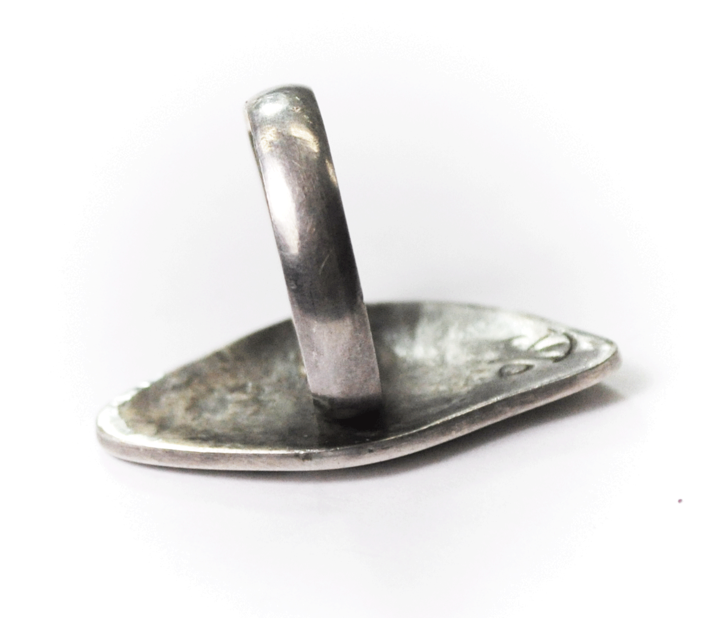 Sterling Silver Harvey Quanimptewa Jr Bear Claw Ring 33mm Size 8