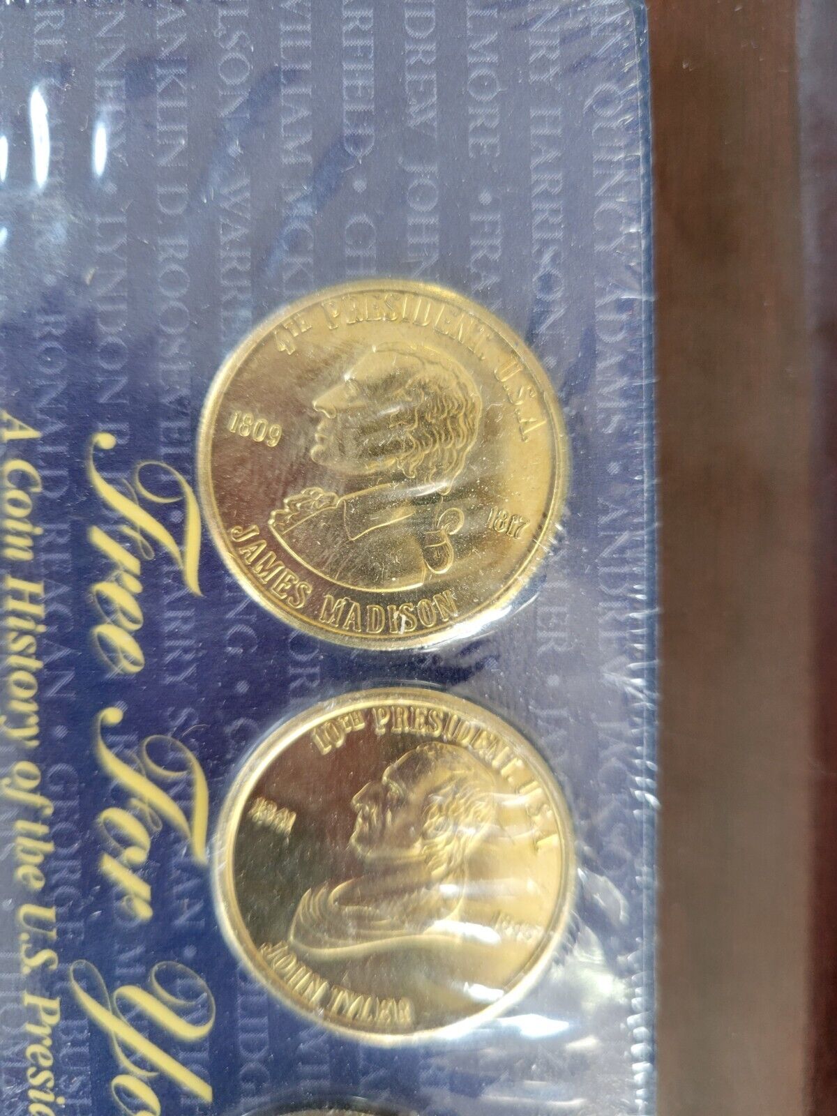 Readers Digest 1997 - Solid Brass Presidential Coins + Book Sealed
