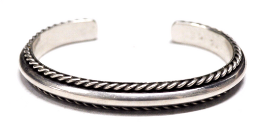 Sterling Silver Jimmie King Jr 9mm Cuff Bracelet 6-1/4" Wrist July 83