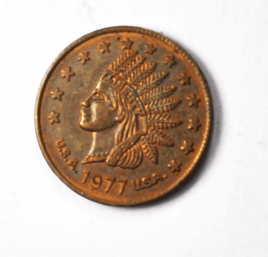 1977 1c Trade Token Carpenter Work Wanted Bob Chester Paola KS 20mm Bronze