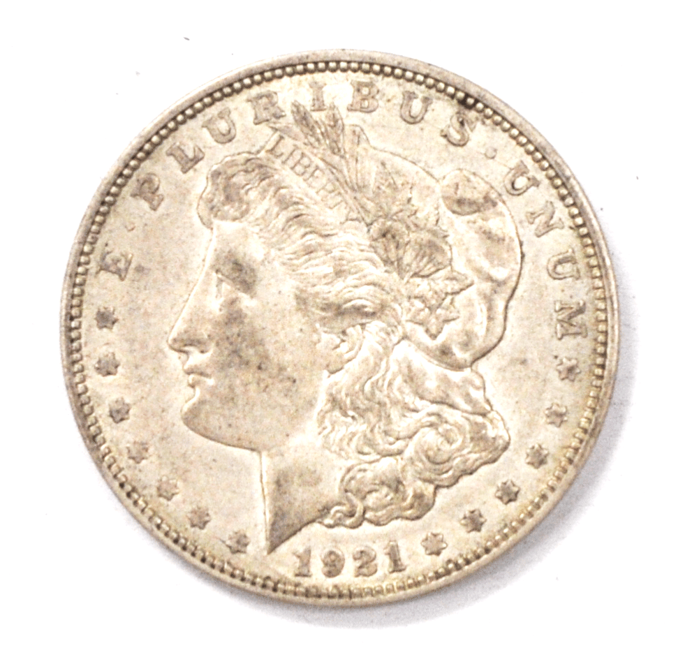1921 D $1 Morgan Silver One Dollar Denver VAM 1F Die Breaks