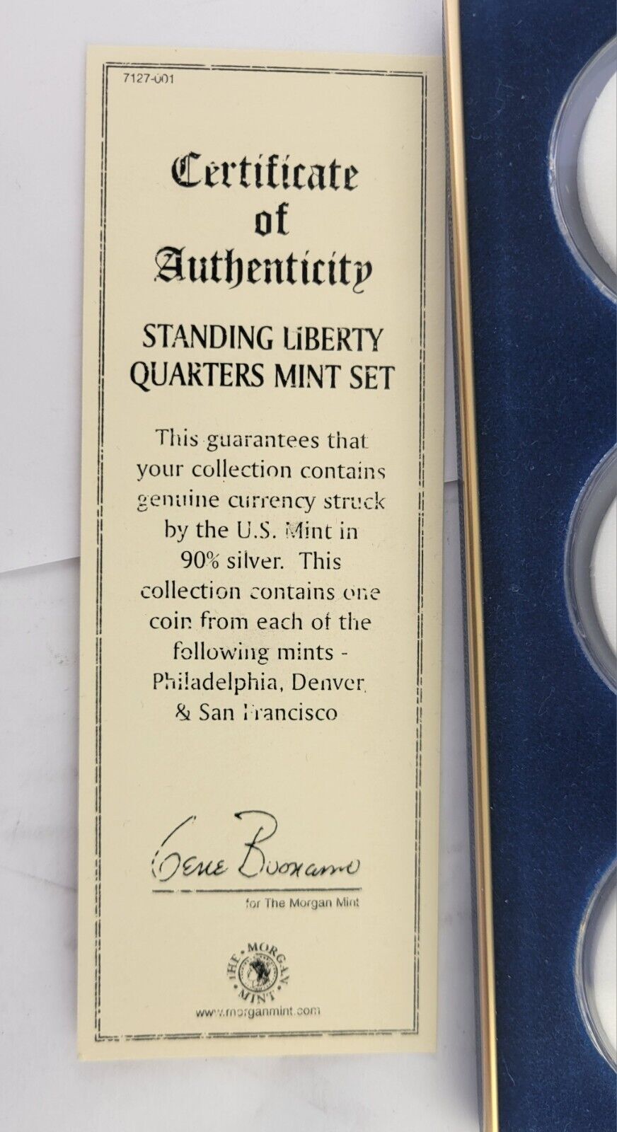 1930, 1928 D, 1929 S Standing Liberty Quarters 3 Coin Set From The Morgan Mint