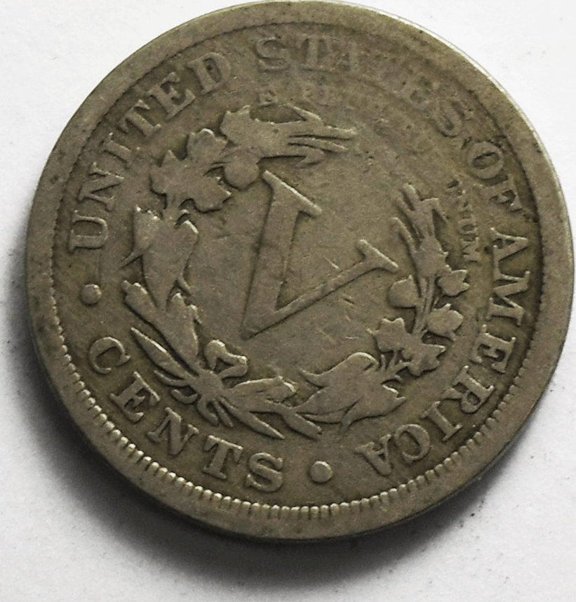 1894 5c V Liberty Nickel Five Cents Rare US Philadelphia