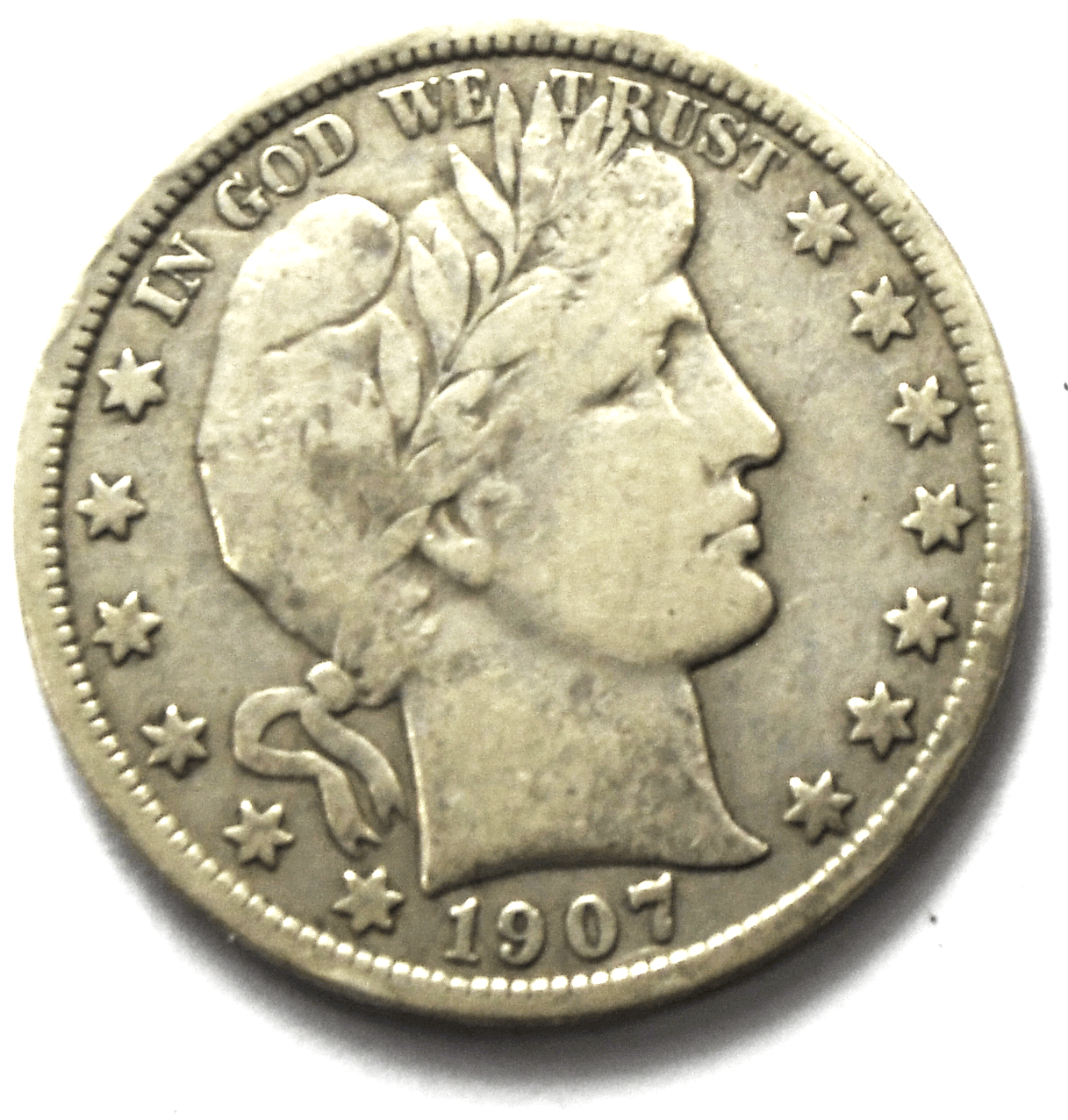 1907 S 50c Barber Silver Half Dollar Rare Fifty Cents US San Francisco