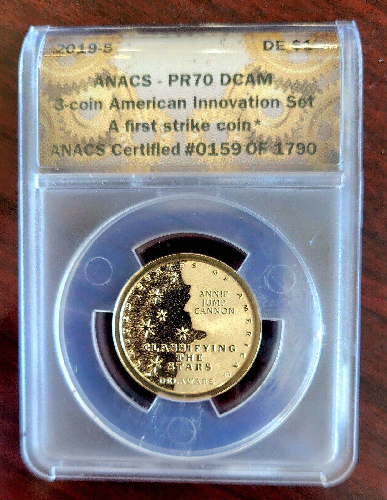 2019 S Innovation Delaware PR70 DCAM ANACS First Strike Classifying The Stars