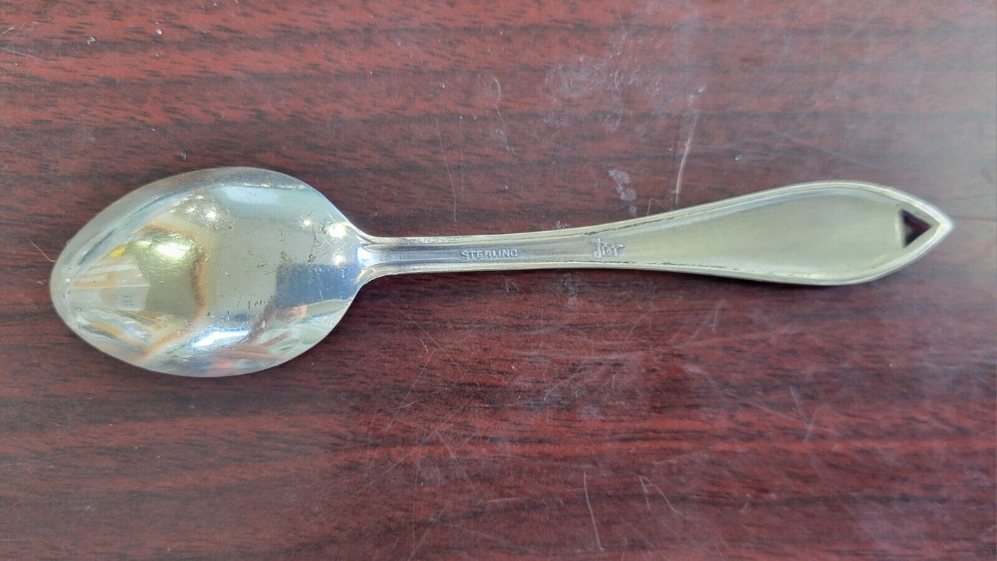 Virginia City Nevada Sterling 4 1/4" Souvenir Spoon By Bell Trading Post .37oz