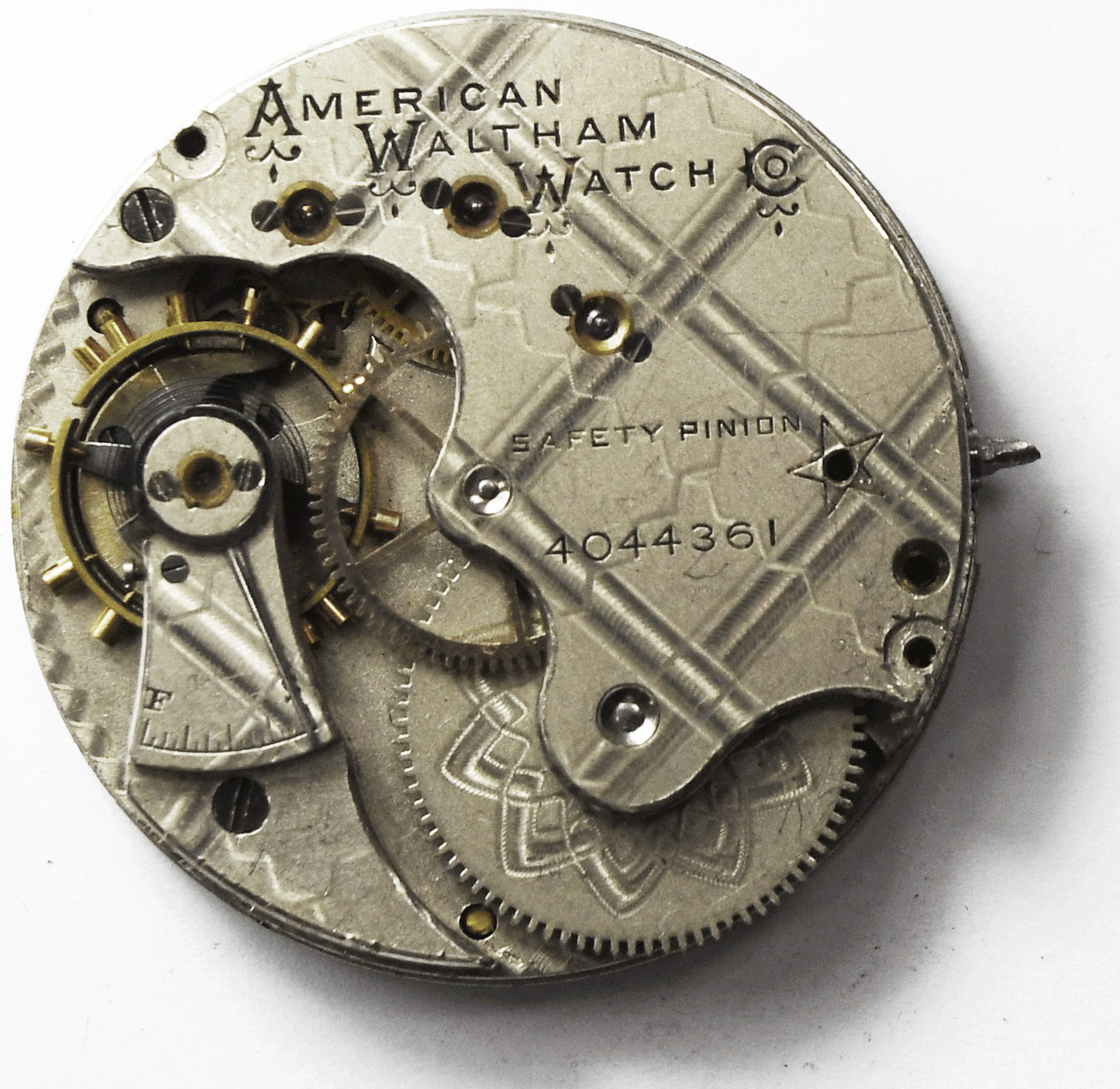 1889 A W Co Waltham Size 6 Grade H Pocket Watch Movement