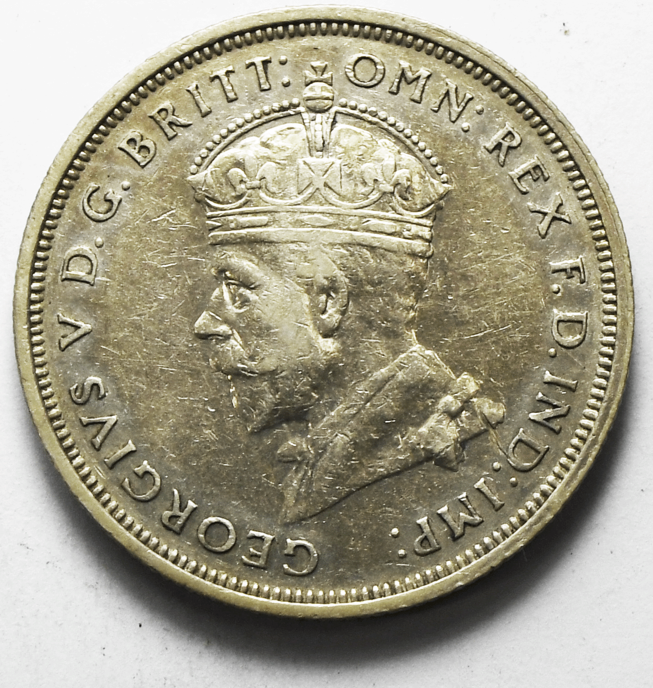 1927 M Australia Florin Two Shillings Silver Coin Rare KM#27 XF