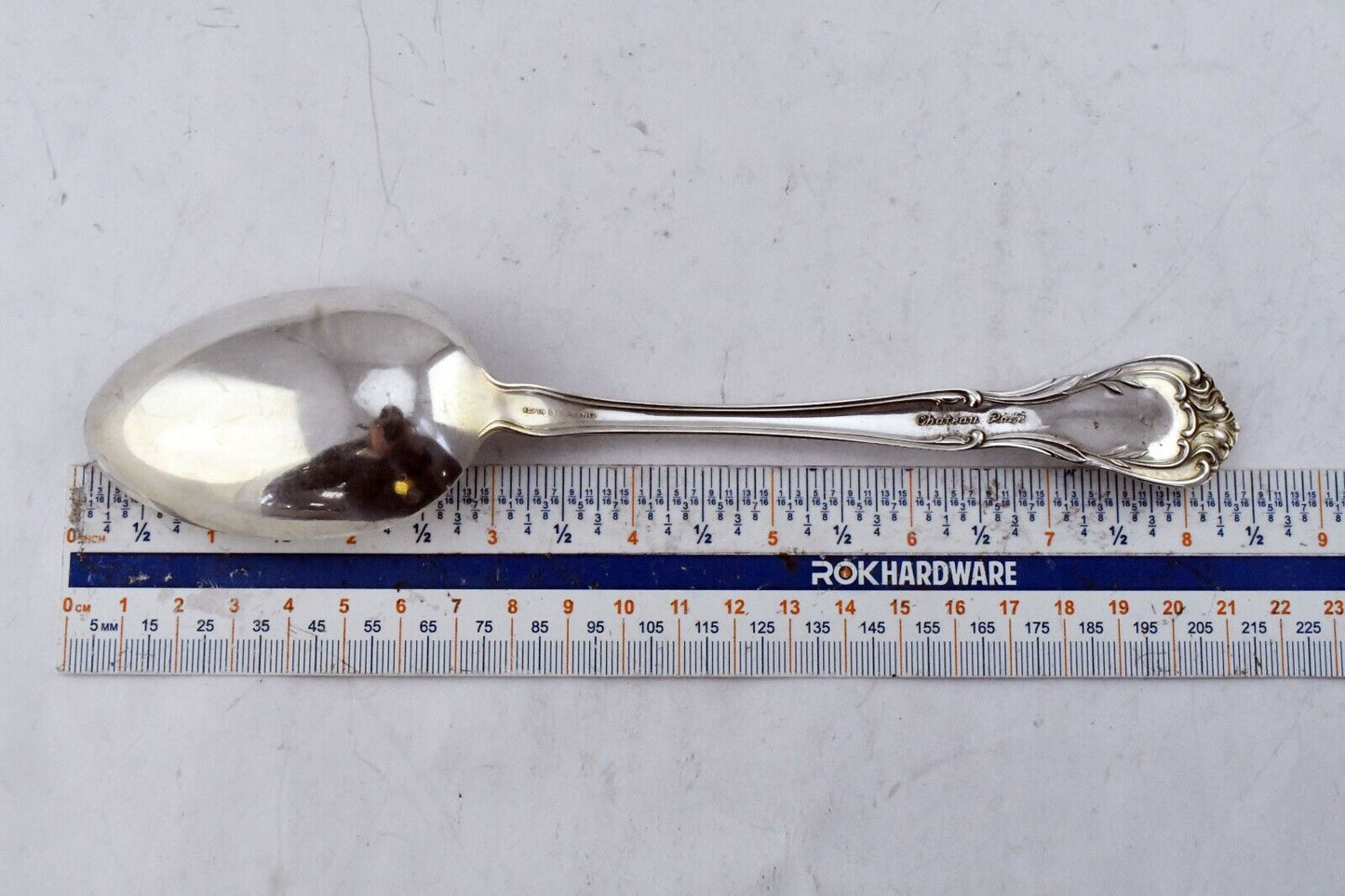 Chateau Rose by Alvin Sterling Silver 8 3/8" Solid Vegetable Serving Spoon 2oz.