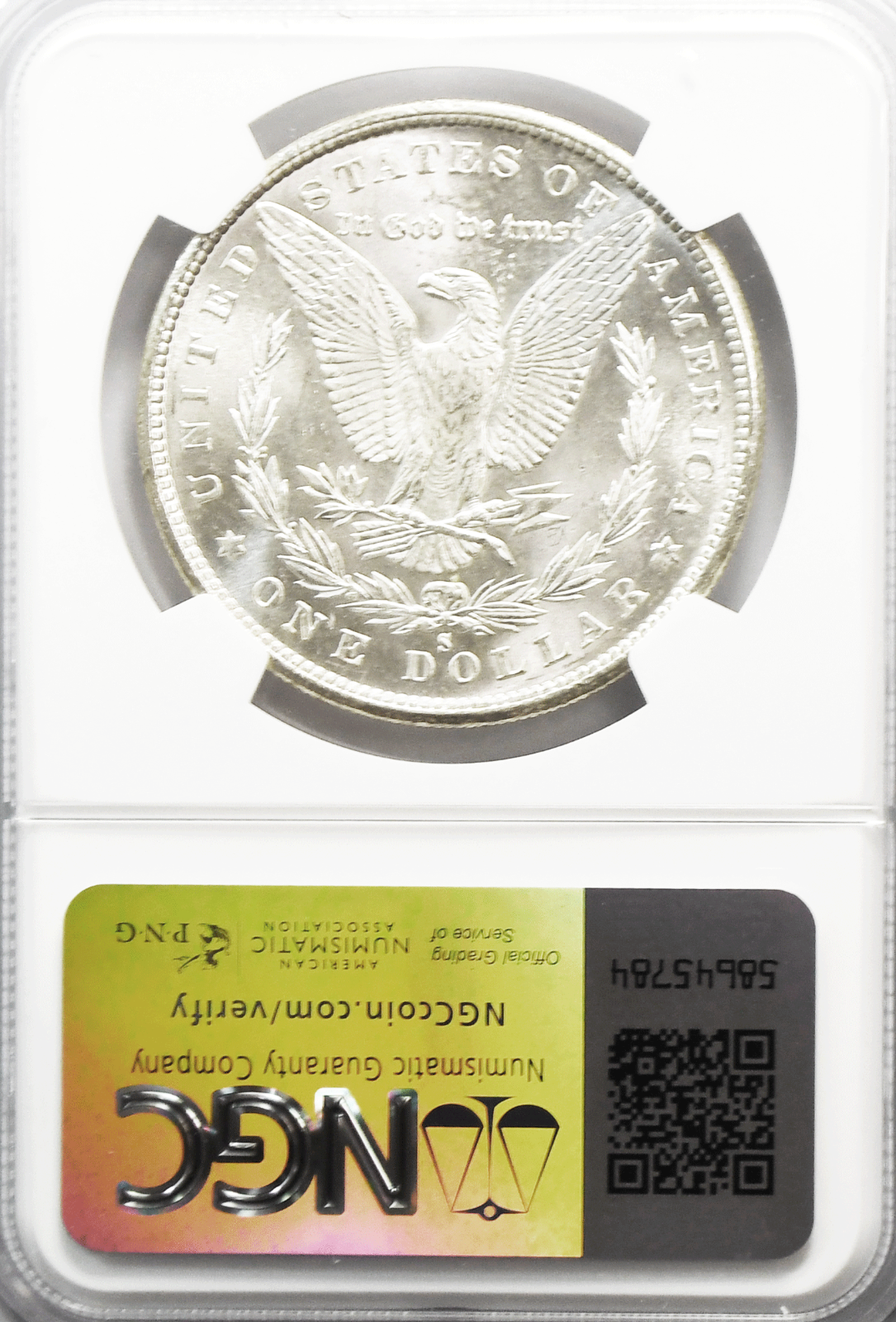 1880 S $1 Morgan Silver Dollar MS62 NGC Uncirculated San Francisco