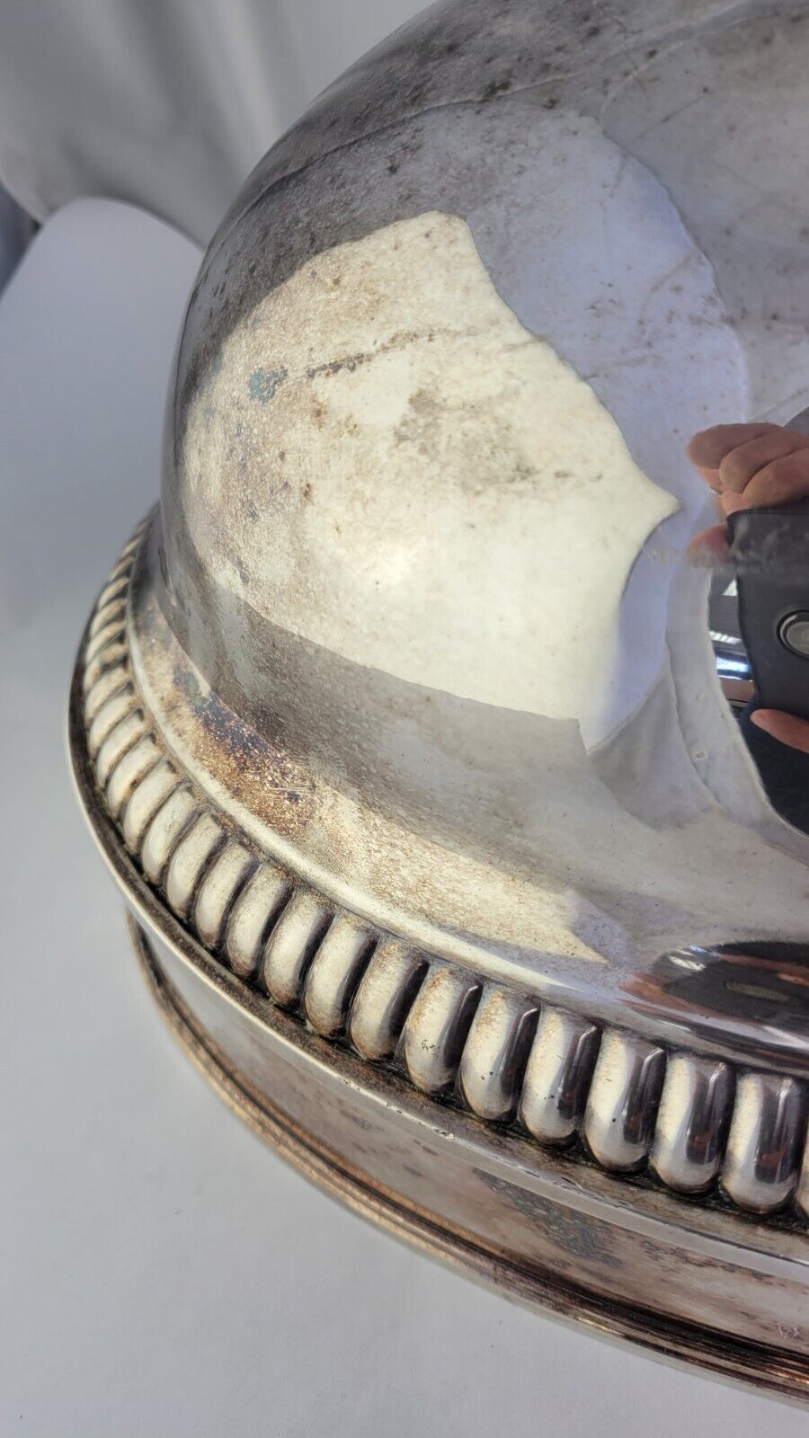 Antique Huge 18” Victorian Game Cover Food Meat Dome Silver Plated Centerpiece