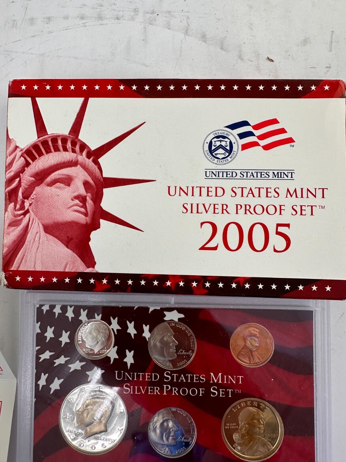 2005 US Mint Silver Proof Set w/COA - Free Shipping USA