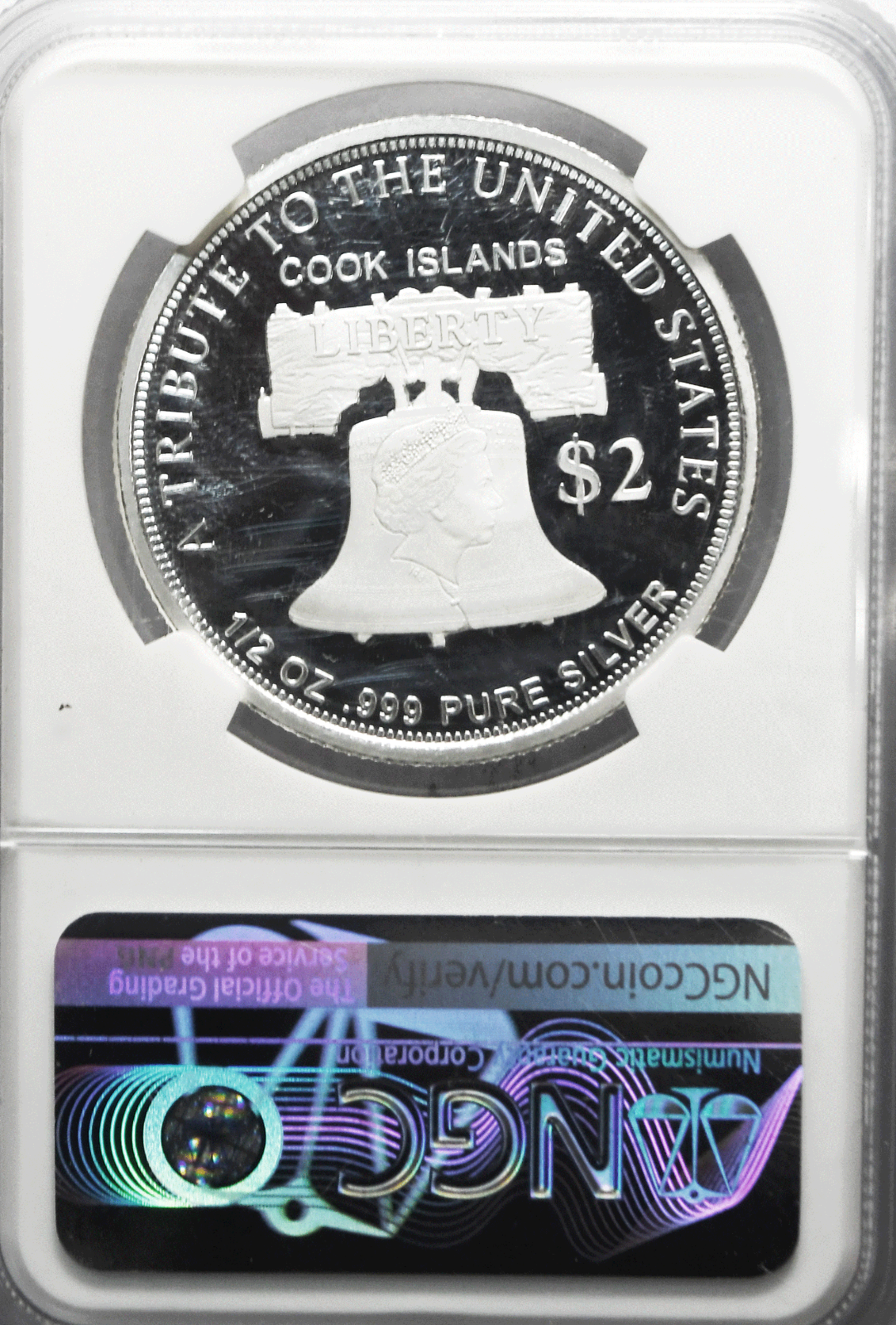 2020 Cook Islands Silver $2 American Double Eagle 1/2 Oz. Silver NGC PF70 .999