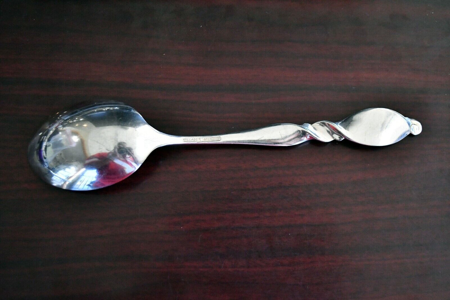 Silver Swirl by Wallace Sterling Silver 8 5/8" Solid Serving Table Spoon 2.2oz.