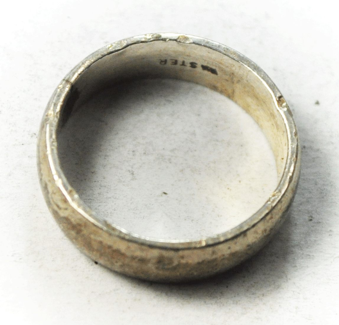 Sterling Silver Lemmon Wheeler Plain Band 6mm Size 7-3/4 Ring