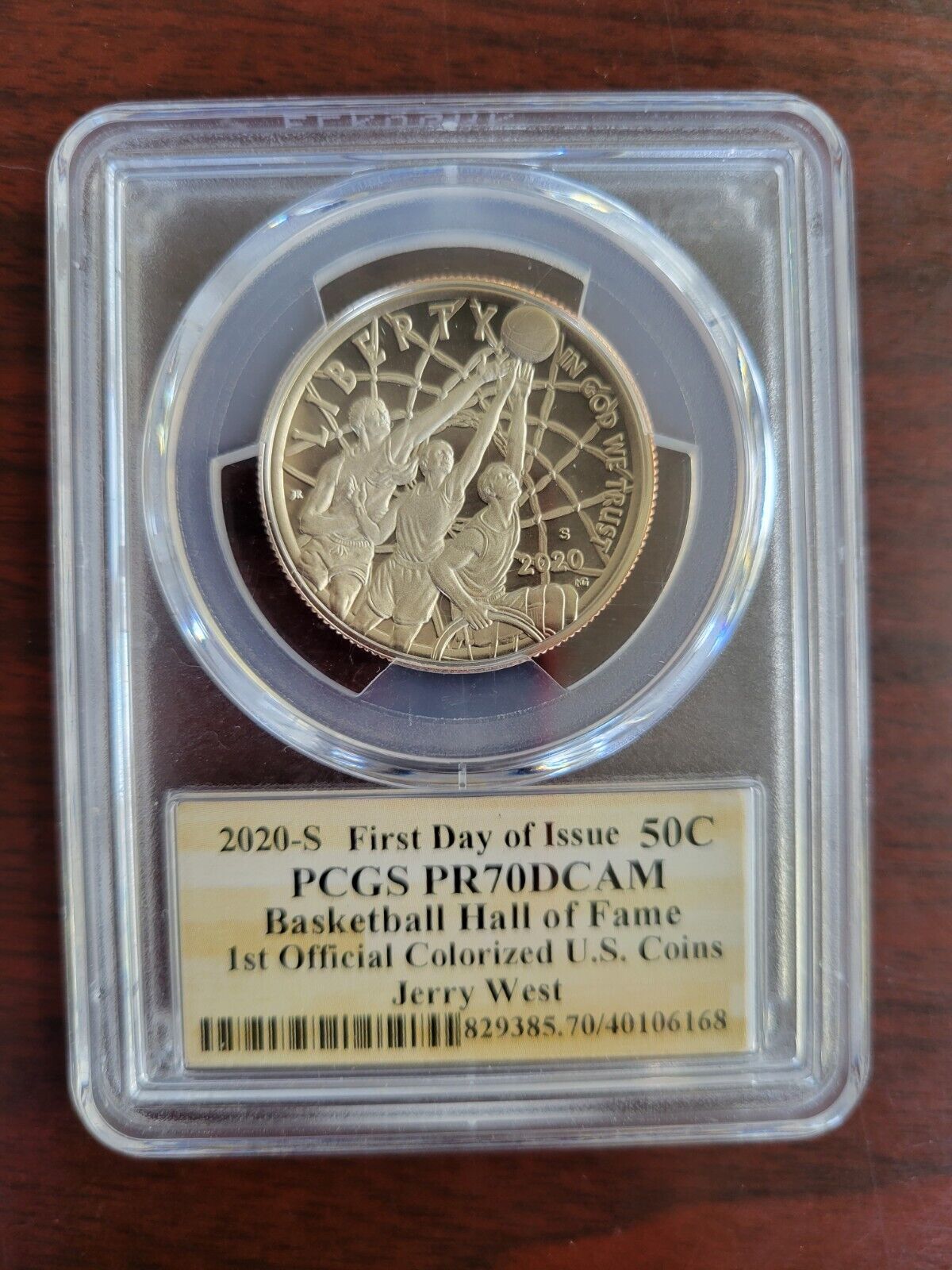 2020-S Basketball Hall of Fame Commemorative Half Dollar PR70DCAM FDOI PCGS West