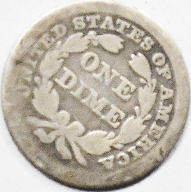 1853 10c Seated Liberty Silver Dime Ten Cents Philadelphia