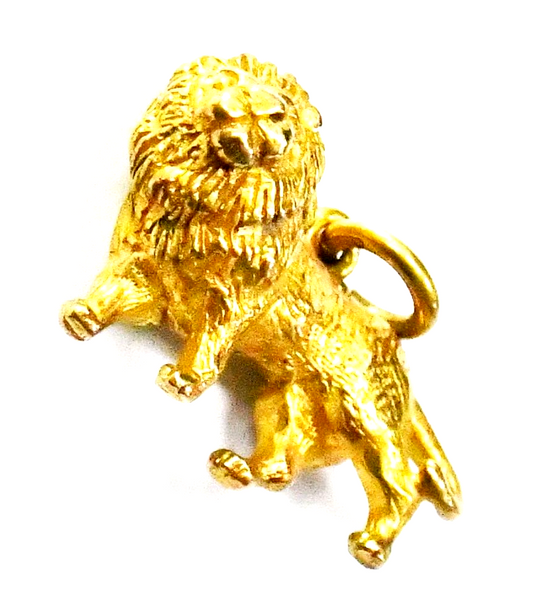 9ct Gold Payton Pepper Sons Birmingham Lion Charm 19mm x 12mm