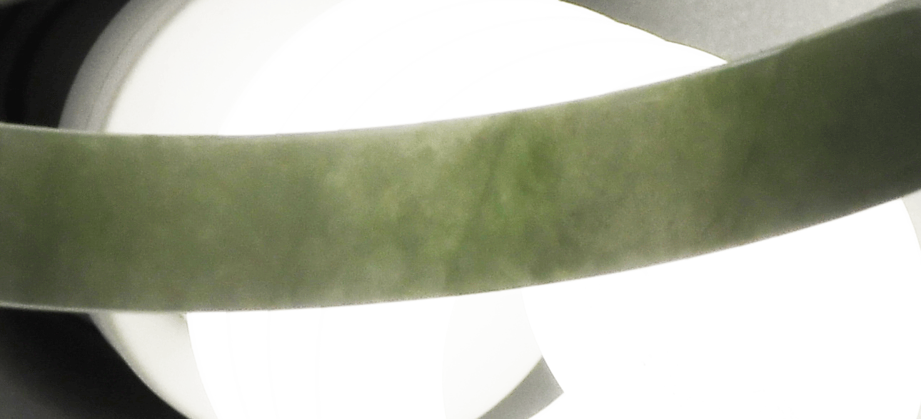 Large Pale Green Carved Jadeite Jade Bangle Bracelet 13mm 3.5"
