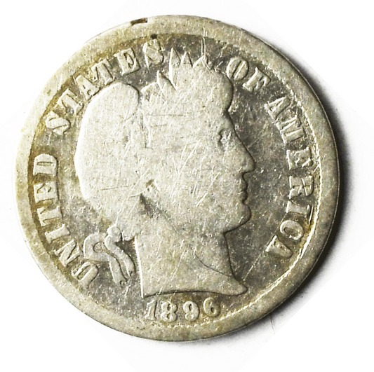 1896 O 10c Barber Silver Dime Rare Ten Cents New Orleans