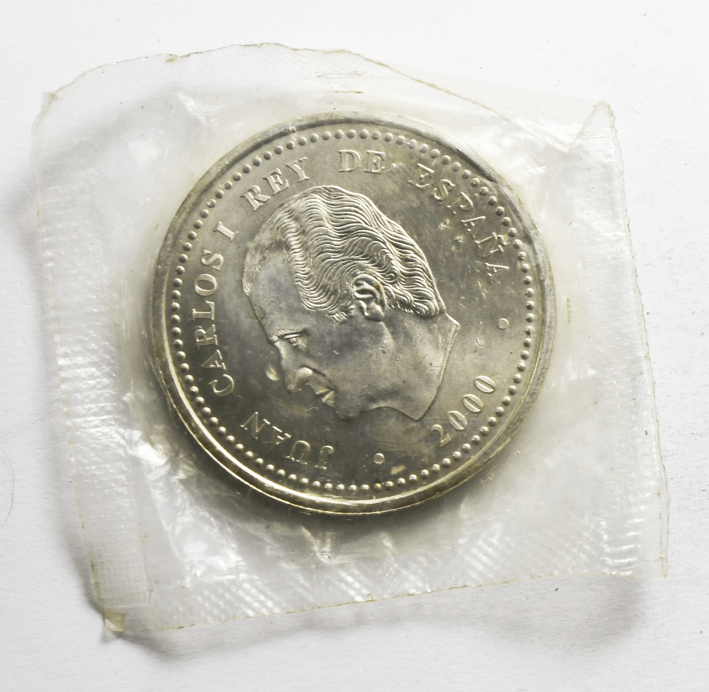 2000 Spain 2000 Pesetas Silver Coin BU Uncirculated in Package