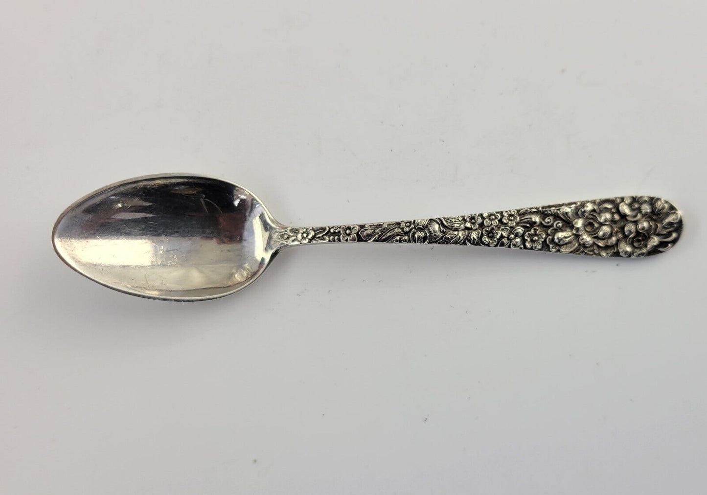 Kirk Stieff Sterling Silver 4 1/4"Stieff Rose Demitasse Spoon .49oz.