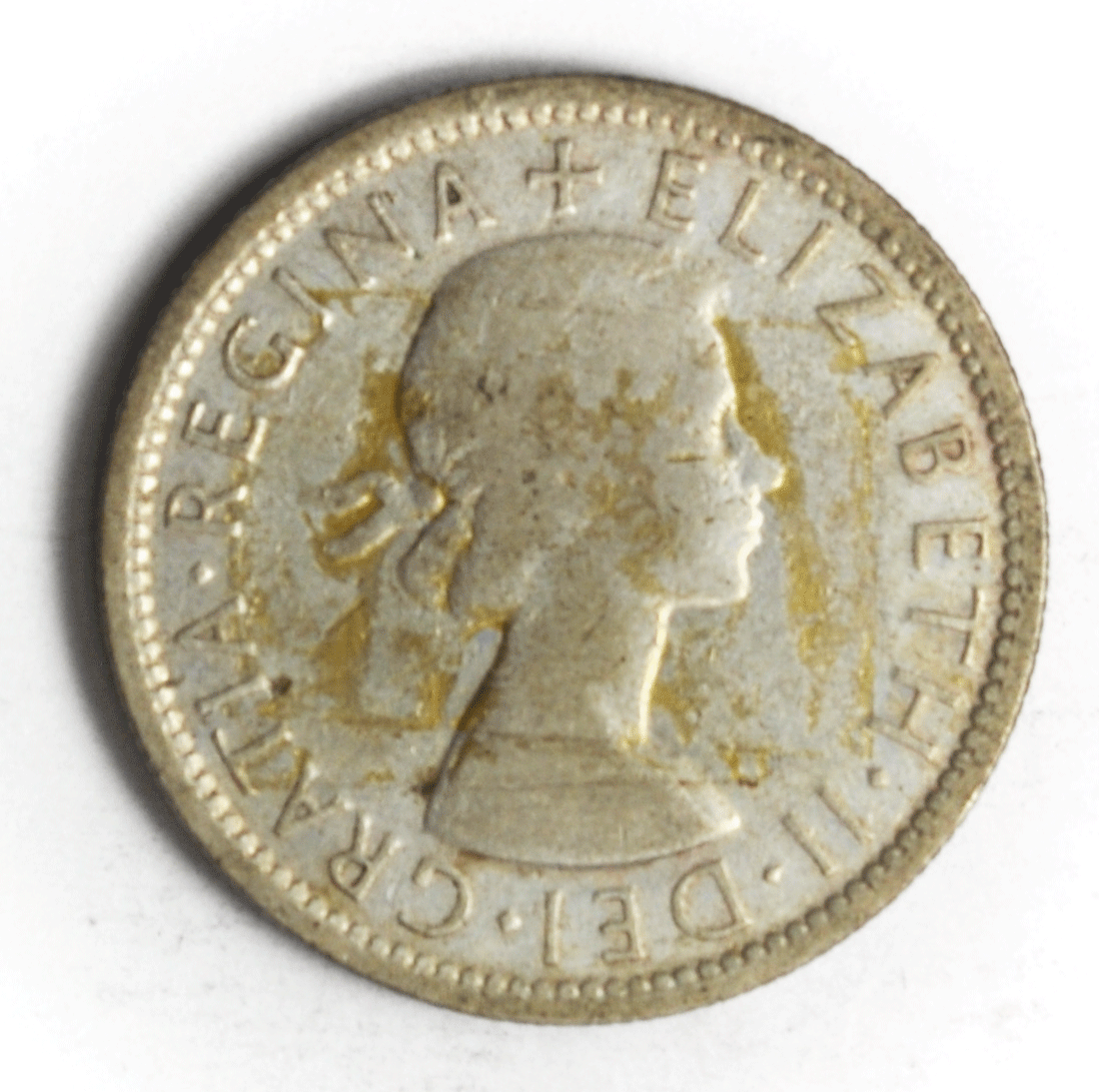 1954 m Australia Florin Silver Coin KM# 54