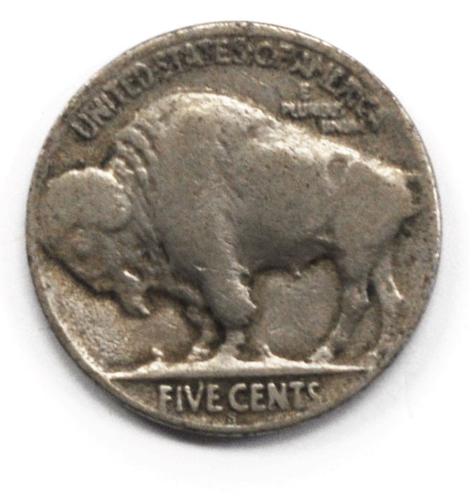 1918 S 5c Buffalo Nickel Five Cents US San Francisco Rare