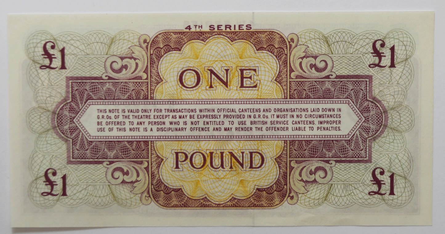 4th Series Great Britain British Armed Forces Pound Uncirculated K/3 449850