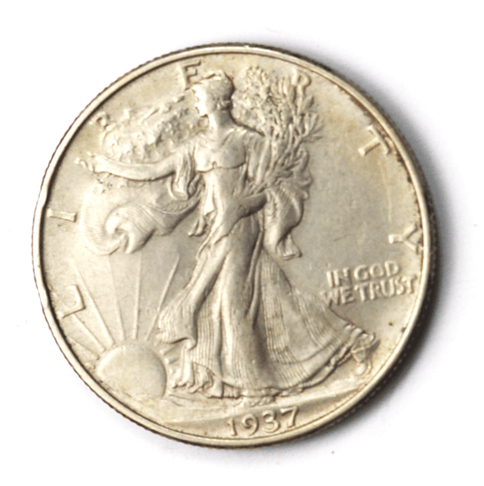 1937 50c Walking Liberty Silver Half Dollar Fifty Cents Philadelphia