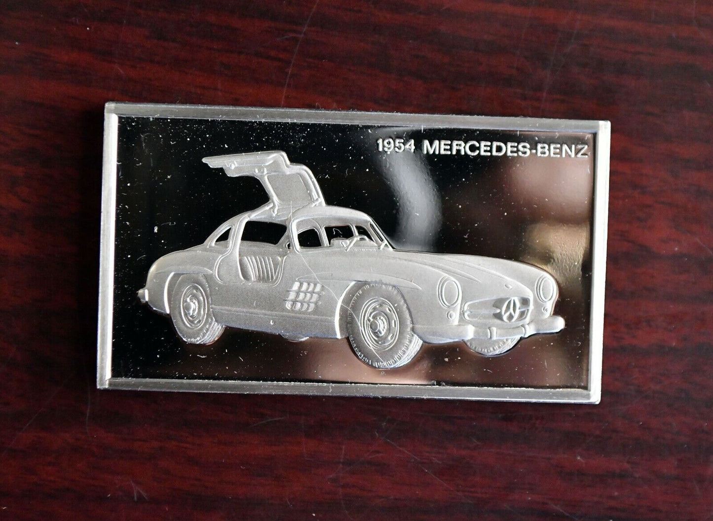 1954 Mercedes Benz Centennial Car Collection 1000 Grain Sterling Franklin Mint