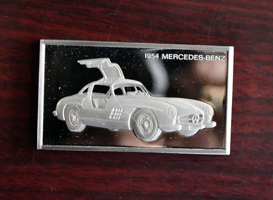 1954 Mercedes Benz Centennial Car Collection 1000 Grain Sterling Franklin Mint