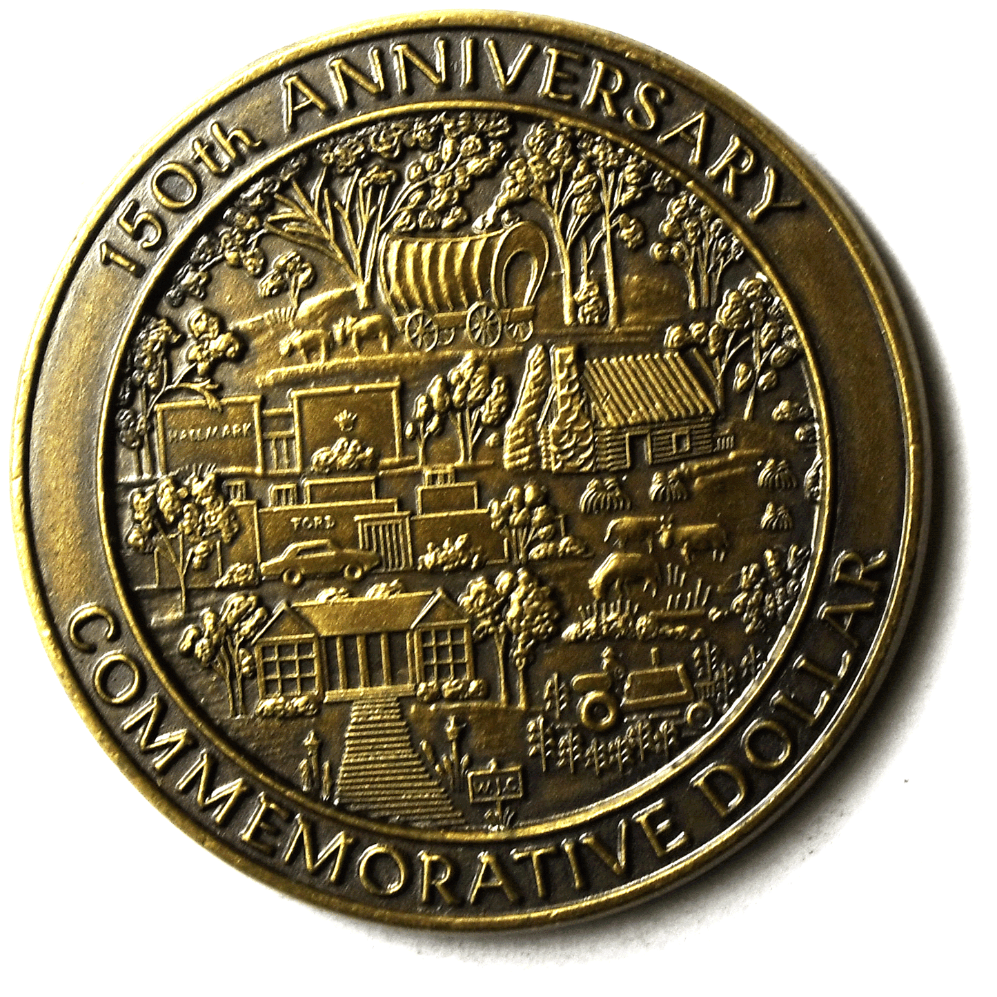 1972 Liberty Clay County Missouri Sesquicentennial Medal 150th 38mm