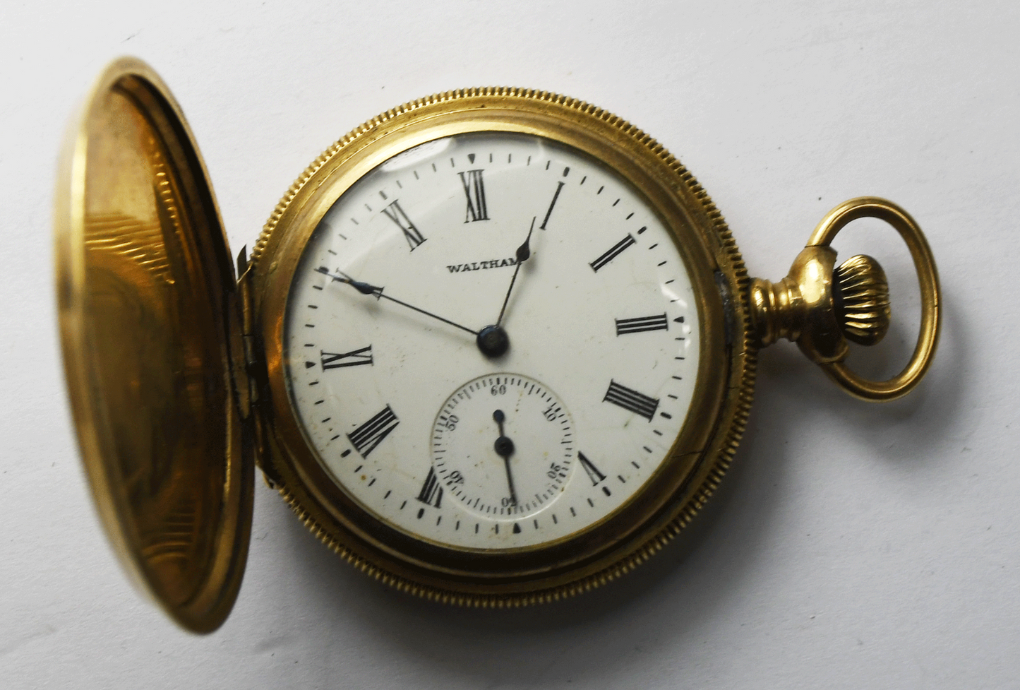 1900 Waltham Size 6 Grade Seaside 25yr Gold Filled Hunters Case Pocket Watch