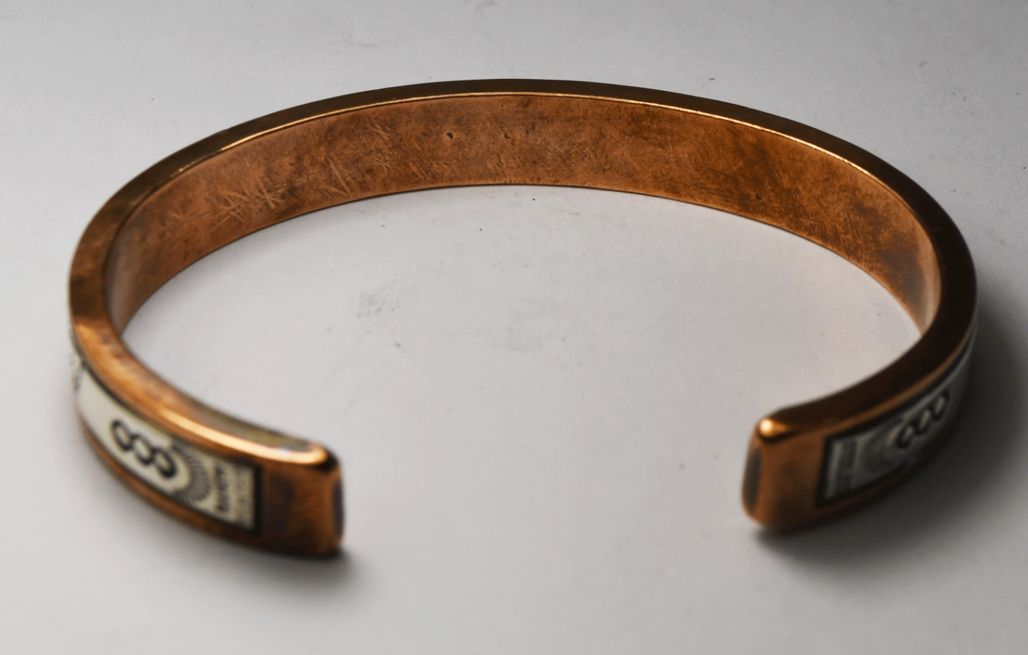 Sterling Silver & Copper Randy Secatero Cuff Bracelet 10mm 7.25" Wrist