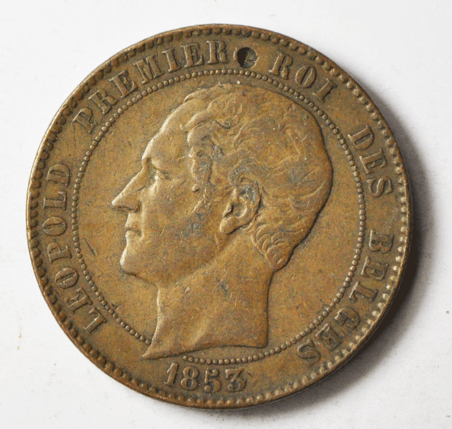 1853 Belgium Bronze Wedding Commemorative Medal Duke Duchess Brabant