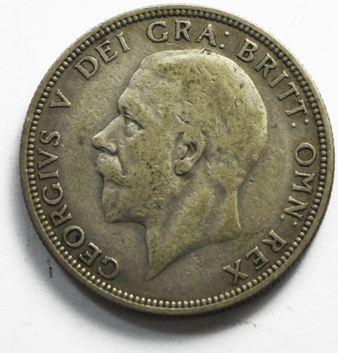 1933 Great Britain Silver One Florin Two Shillings Coin KM# 834