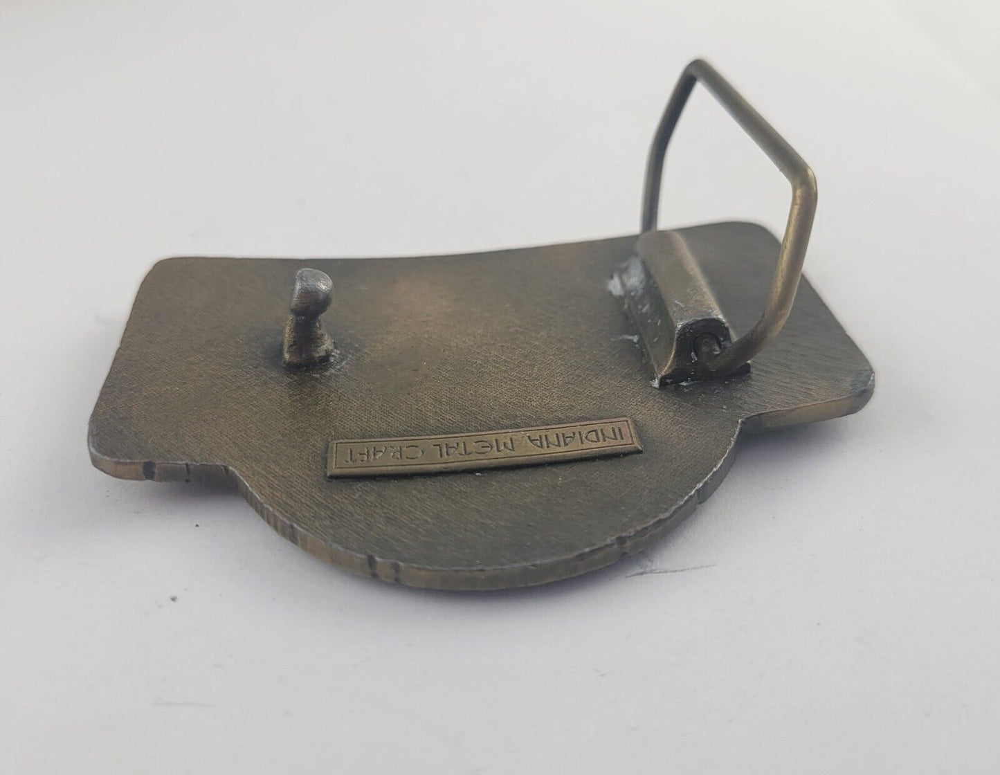 Benchmark Sour Mash Brass Belt Buckle Whiskey Bourbon Vintage Metal Kentucky