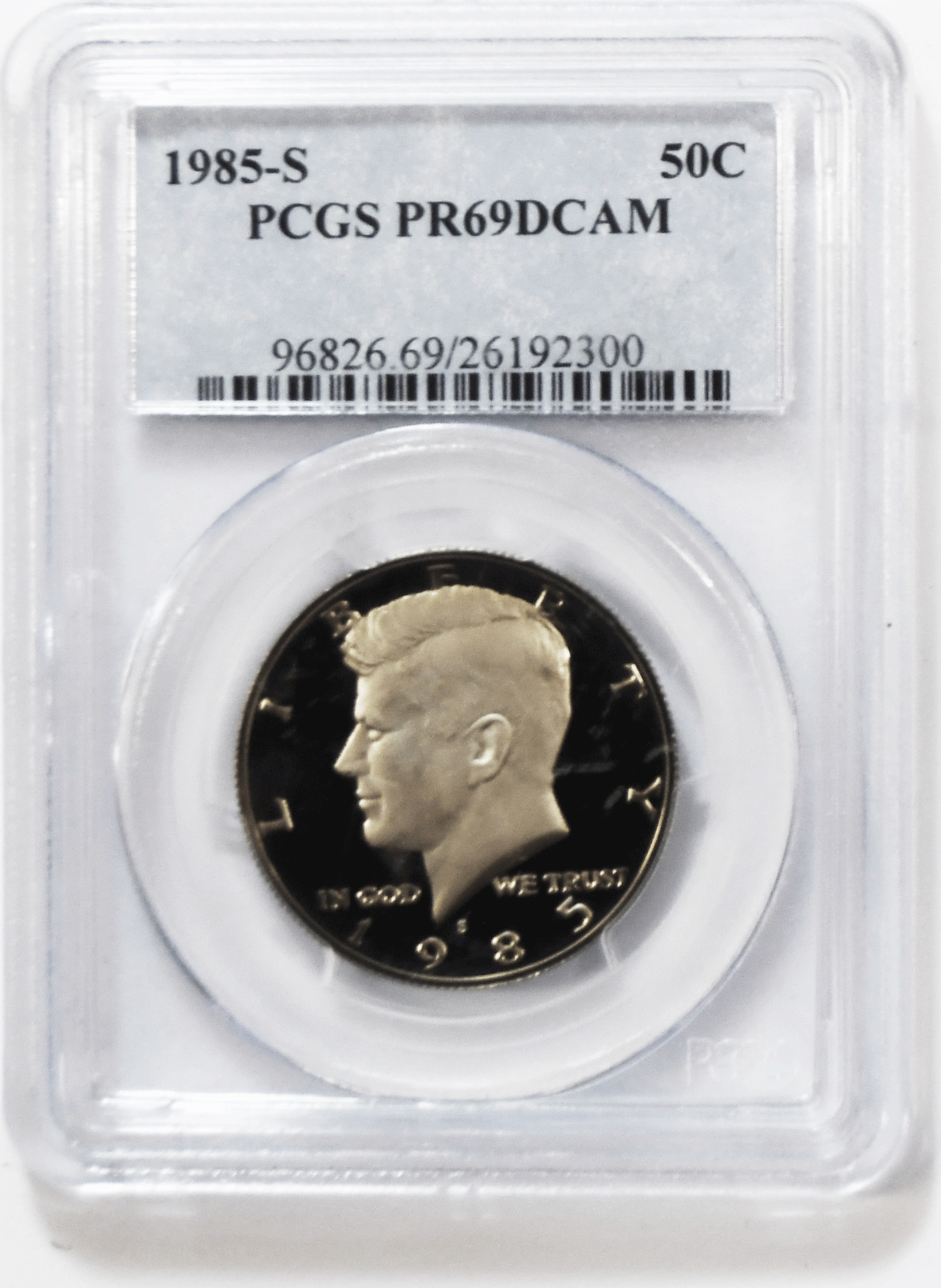 1985 S 50c Proof Kennedy Half Dollar Fifty Cents PR69 DCAM PCGS San Francisco