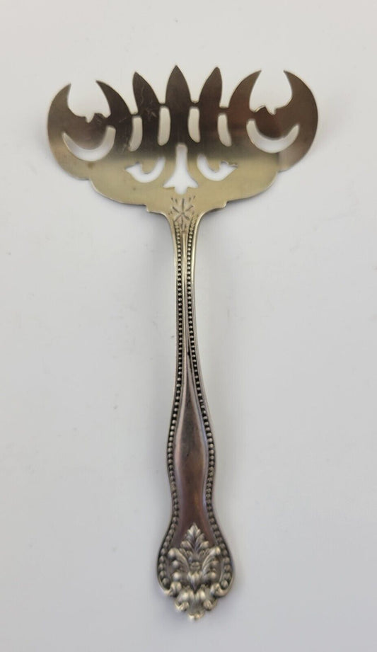 Antique Sterling Silver 4 1/2" Small Tined Sardine Serving Fork .42oz.