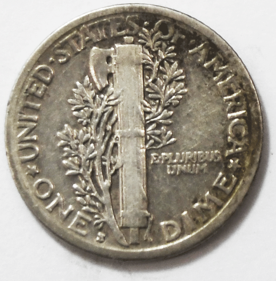 1919 S 10c Mercury Silver Dime Rare Ten Cents San Francisco