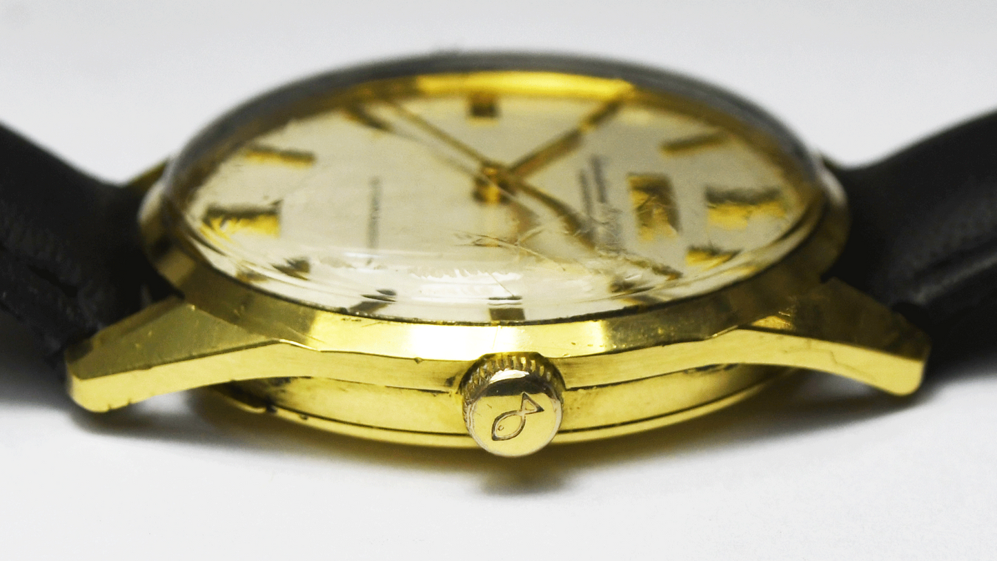 Vintage Men's IWC Schaffhausen 34mm 18k Automatic C.854B 23J Wristwatch