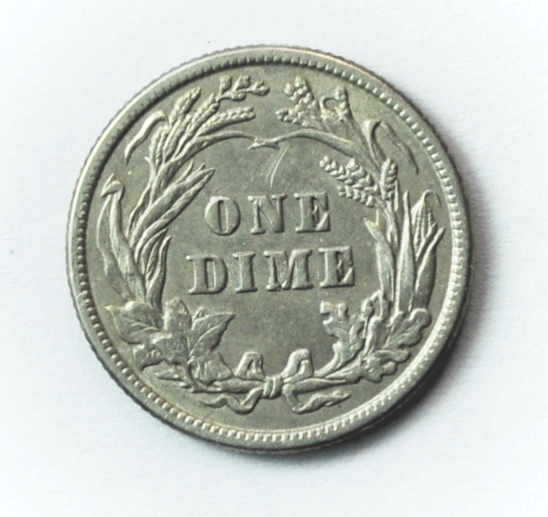 1911 10c Barber Silver Dime Rare Ten Cents Philadelphia